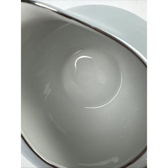 Silver Wheat Seyei China Creamer Gray w Platinum Trim Japan 3282 - Picture 10 of 11
